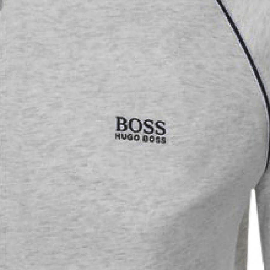Alternative Image for ProductBOSS Bodywear Lounge Logo Hoodie Grey3